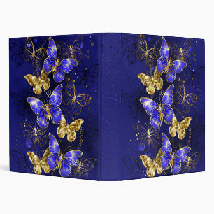 Composition with Sapphire Butterflies Binder