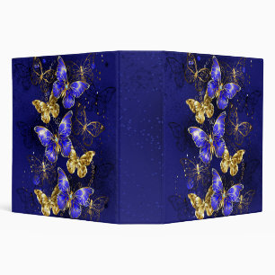 Composition with Sapphire Butterflies Binder