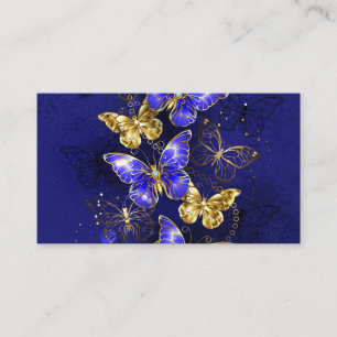 Composition with Sapphire Butterflies Calling Card