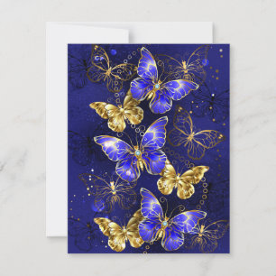 Composition with Sapphire Butterflies Card