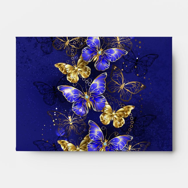 Composition with Sapphire Butterflies Envelope (Front)