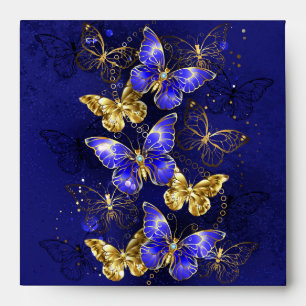Composition with Sapphire Butterflies Envelope