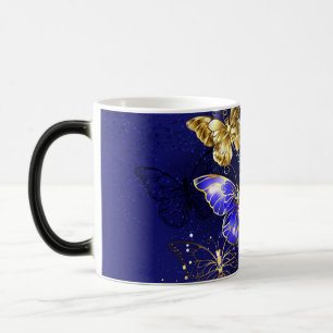 Composition with Sapphire Butterflies Magic Mug