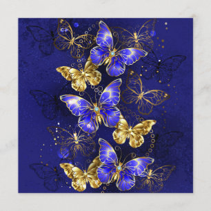Composition with Sapphire Butterflies Menu