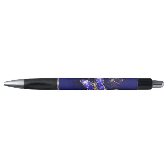 Composition with Sapphire Butterflies Pen (Front)