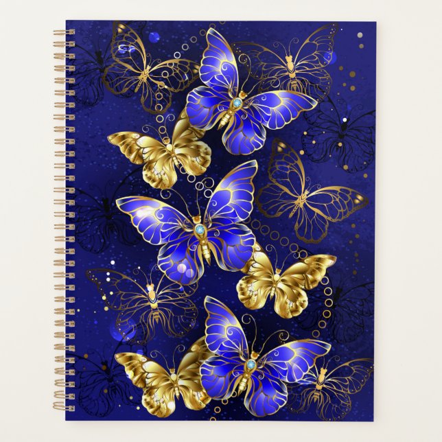 Composition with Sapphire Butterflies Planner (Front)