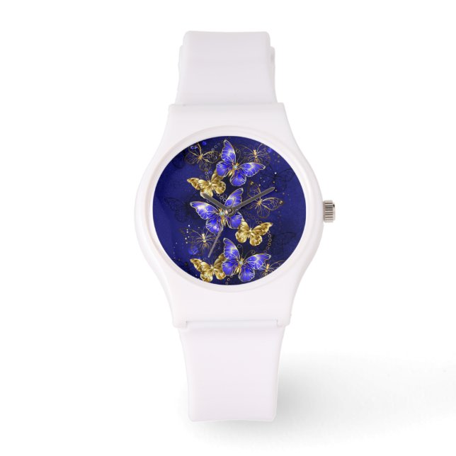 Composition with Sapphire Butterflies Watch (Front)