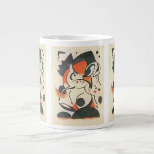 Composition with Two Deer by Franz Marc Large Coffee Mug