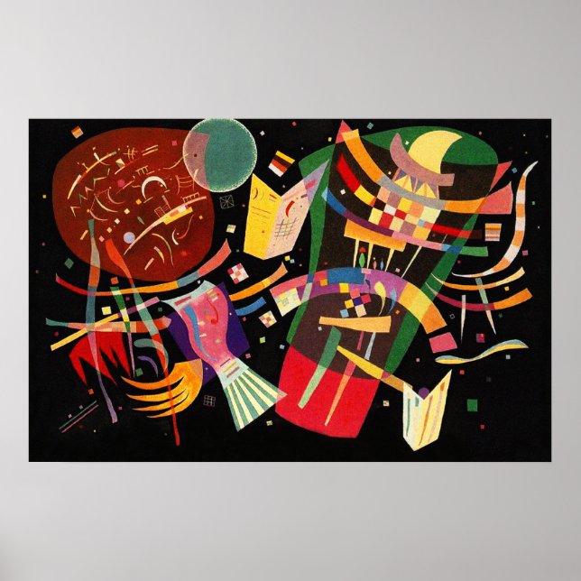 Composition X Biomorphic Abstraction -  Kandinsky  Poster (Front)