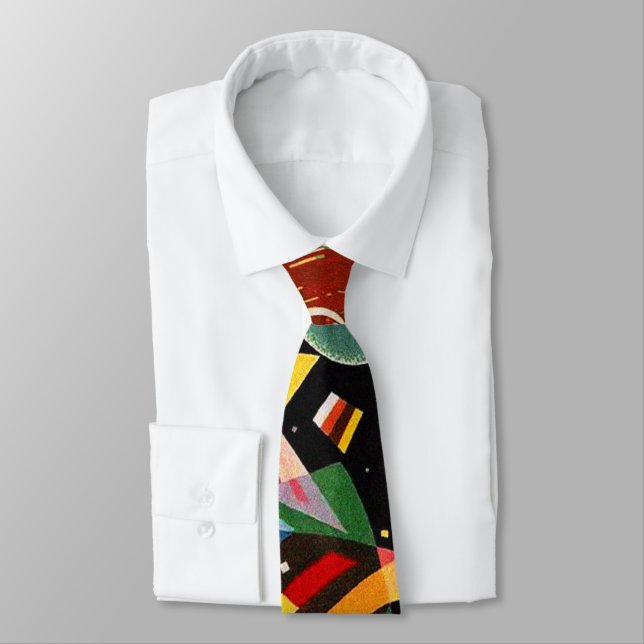 Composition X Biomorphic Abstraction - Kandinsky Tie (Tied)