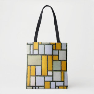 Composition Yellow and Grey, Mondrian Tote Bag