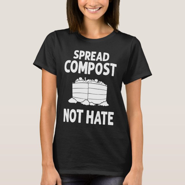 Compost Bin Worm Composting Vermicomposting T-Shirt (Front)