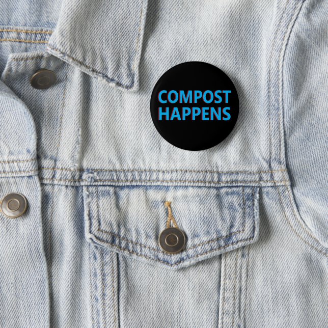 compost happens composter composting 2 inch round button (In Situ)