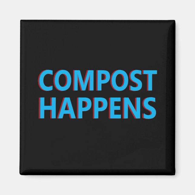 compost happens composter magnet (Front)