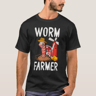 Compost Worm Farmer Expert Composter Composting Wo T-Shirt