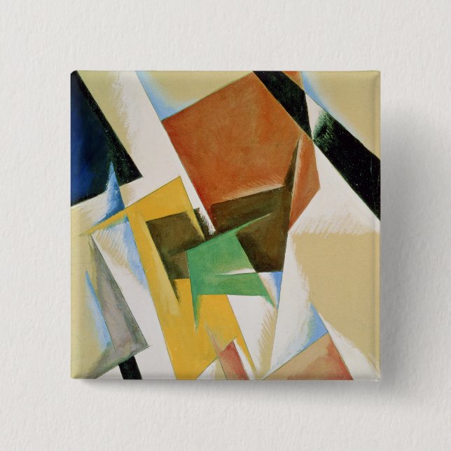 Compostion, 1921 2 inch square button (Front)