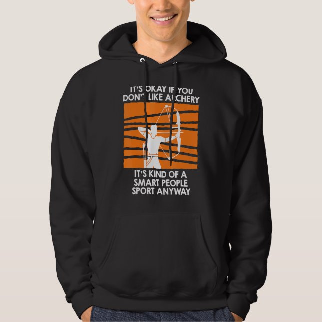 Compound Bow Archer Archery 1 Hoodie (Front)