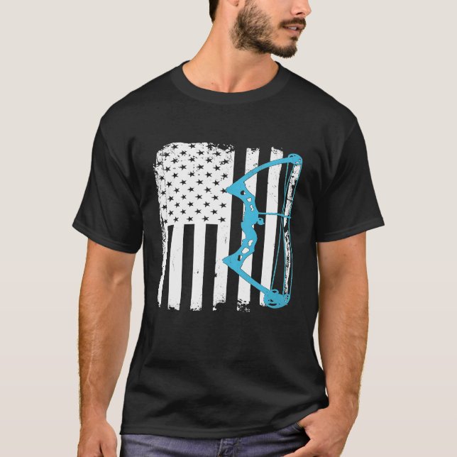 Compound Bow Archery Bowhunter   Hunter Pride Tee (Front)