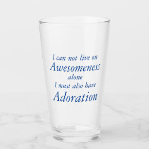 Compréhension et adoration Verre drôle