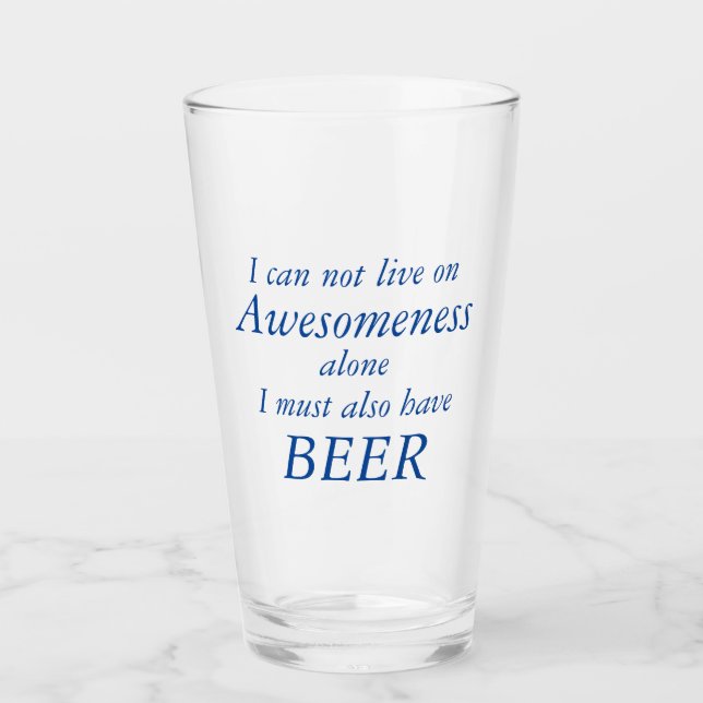 Compréhension et verre drôle de bière (Devant)
