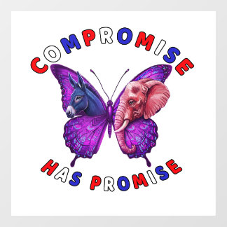 Compromise Has Promise Window Cling