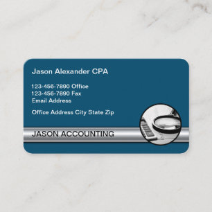 Comptable comptable CPA Cartes de visite Design
