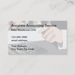 Comptable fiscal Cartes de visite classiques