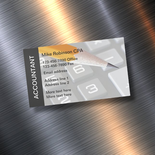 Comptable Magnets Cartes de visite modernes (Créateur téléchargé)