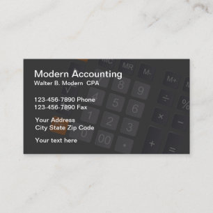 Comptable moderne simple Cartes de visite CPA