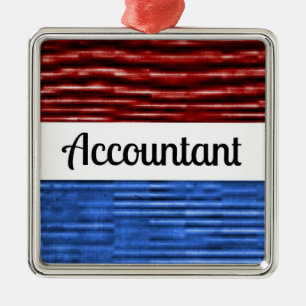 Comptable Ornement de Noël Patriotique