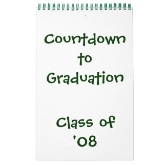 Compte à rebours de la graduation '08 Calendrier