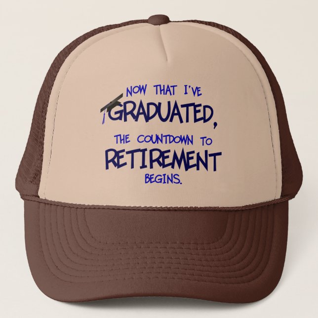 Compte à rebours du casquette de retraite (Devant)