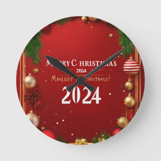 Compte à rebours pour Noël : horloge murale festiv