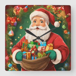 Compte à rebours pour Noël : horloge murale festiv