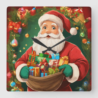 Compte à rebours pour Noël : horloge murale festiv