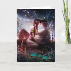Compte de la carte de voeux d'étoiles
