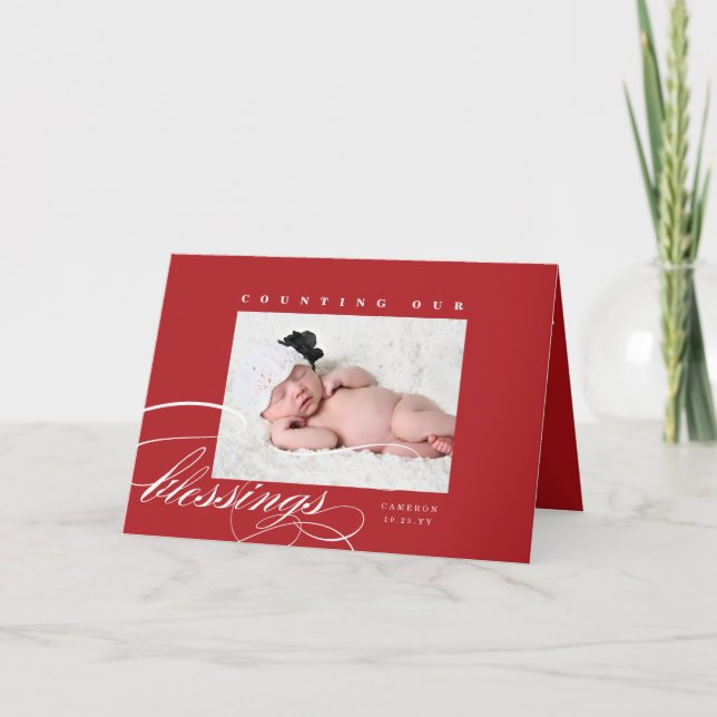 Compte de notre faire-part de naissance de (Devant)