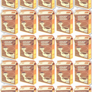 Compter Coca Cereal Box (feuille) autocollants de 