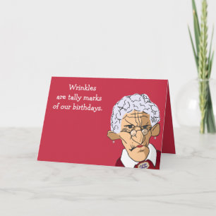 Compter les rinkles Carte d'anniversaire