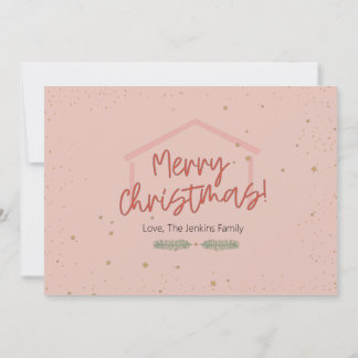 Compter tout la joie Noël carte photo