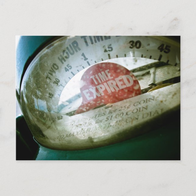 Compteur de stationnement rétro 01 Carte postale (Devant)