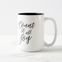 Comptez-le toute la tasse de café de joie