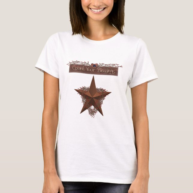Comptez votre T-shirt de bénédictions (Devant)