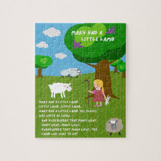 Comptine Marie avait un petit agneau Puzzle