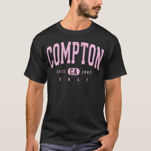 Compton Cali Pink Distressed Vintage Souvenir boy T-Shirt