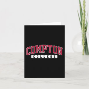Compton College Arch Retro Vintage Design For Men Card