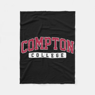 Compton College Arch Retro Vintage Design For Men  Fleece Blanket