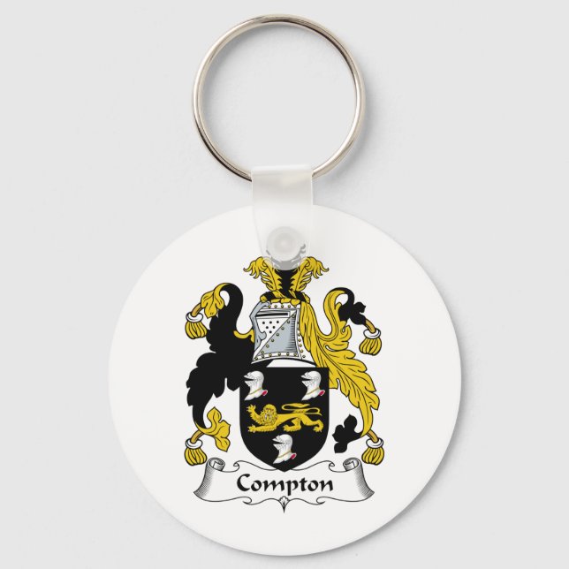 Compton Family Crest Keychain (Front)