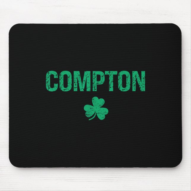 Compton Irish Shamrock St Patrick's Day  Mouse Pad (Front)