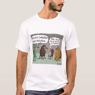 COMPULSIVE EATERS ANONLYMOUS with CUTE ANIMALS T-Shirt